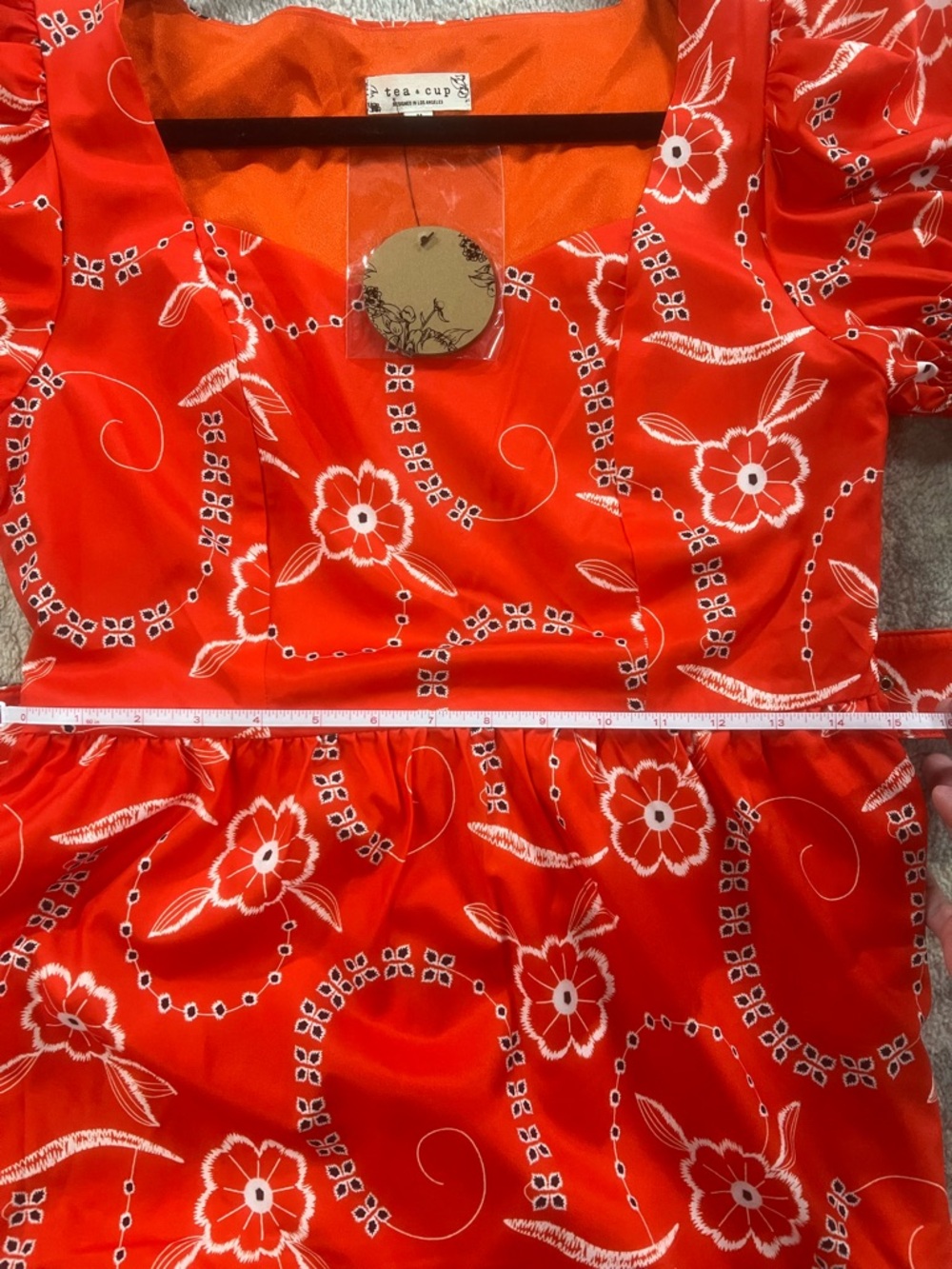 These Three Boutique Floral Puff Sleeve Maxi Dress - Picture 4 of 4